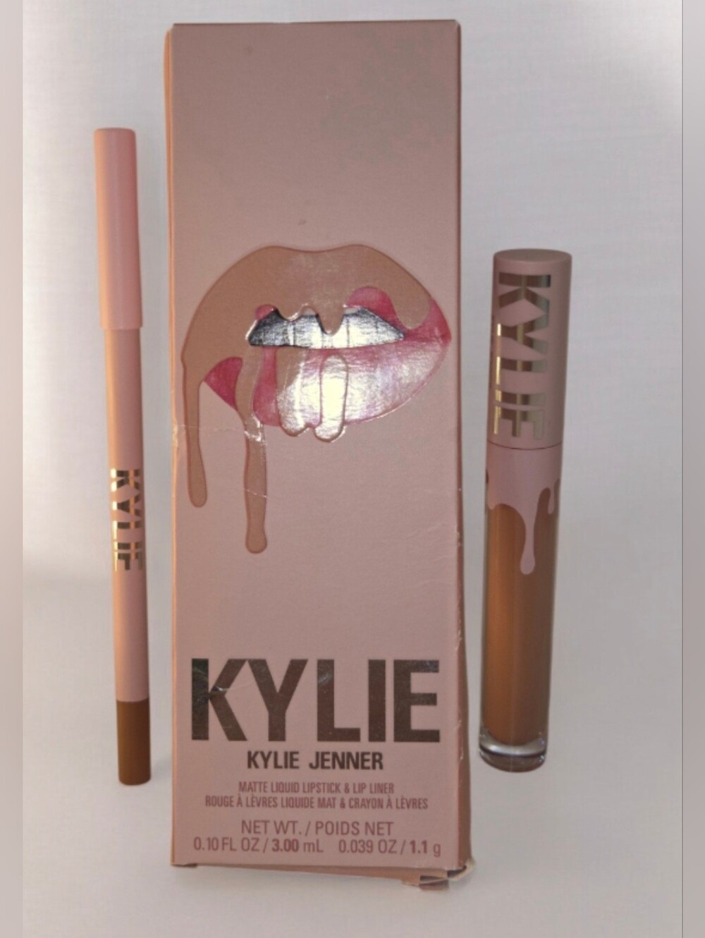 Kylie Jenner Matte Liquid Lipstick & Liner .10oz & .038oz BARE #700 BNIB - Picture 3 of 5